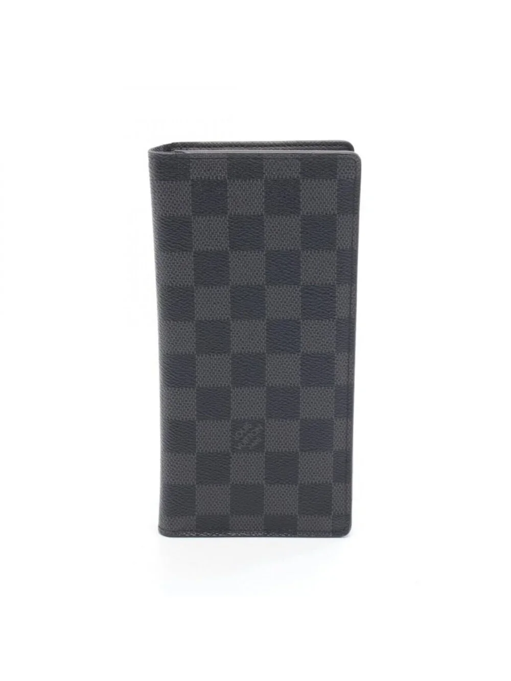Louis Vuitton Bifold Wallet Portefeuille Brazza Damier Graphite Leather